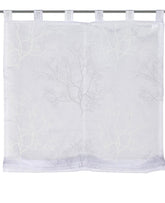 Raffrollo Baum mit Schlaufen grau BxH 80/100/120/140x140cm